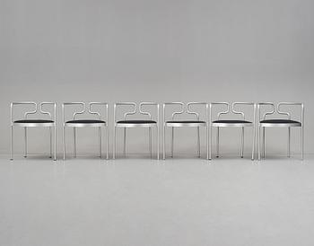 Henning Larsen, stolar, 6 st, modell 9230, Fritz Hansen, Danmark, efter 1967.