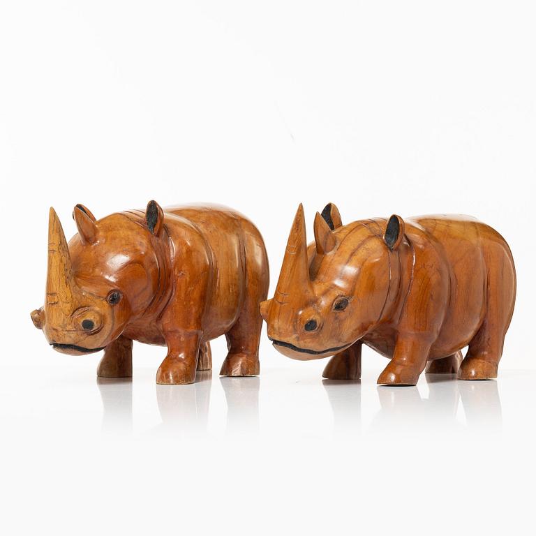 Skulpturer, ett par, Afrika, 1900-tal.