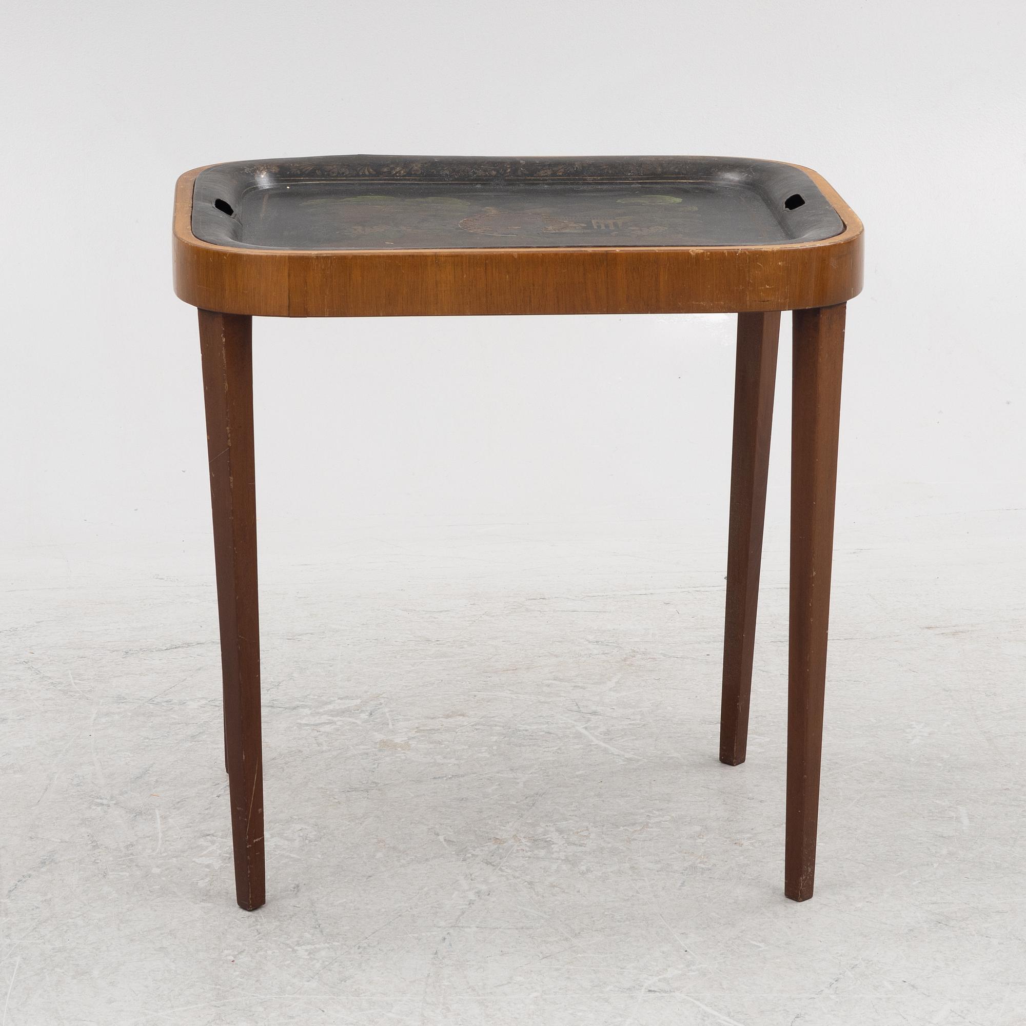 Tray table, early 20th century.