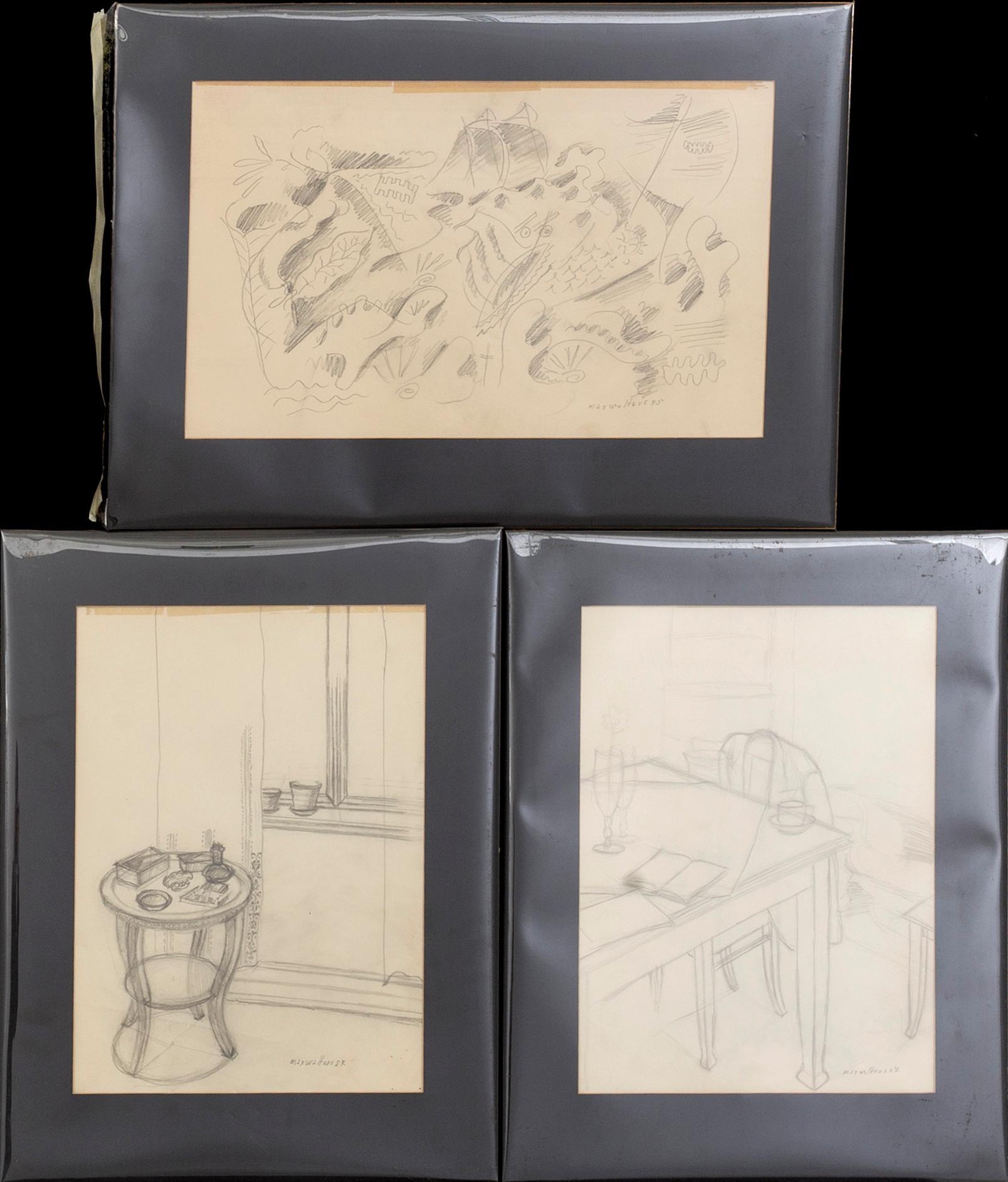 MAX WALTER SVANBERG, three signed and dated drawings.