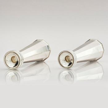 Markströms Guldsmeds Ab, a pair of sterling silver candlesticks, Uppsala, Sweden 1967.