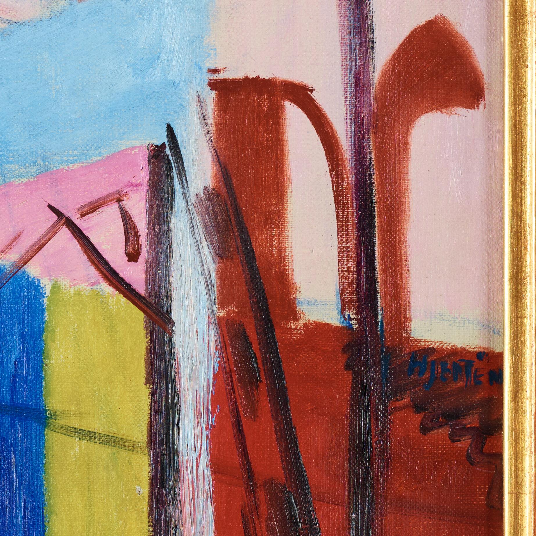 Sigrid Hjertén, "Det blå lokomotivet" (The Blue Locomotive).