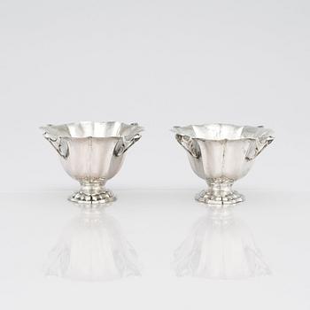 A pair of Italian Silver Sugar Bowls, Venice, mid 18th century.
