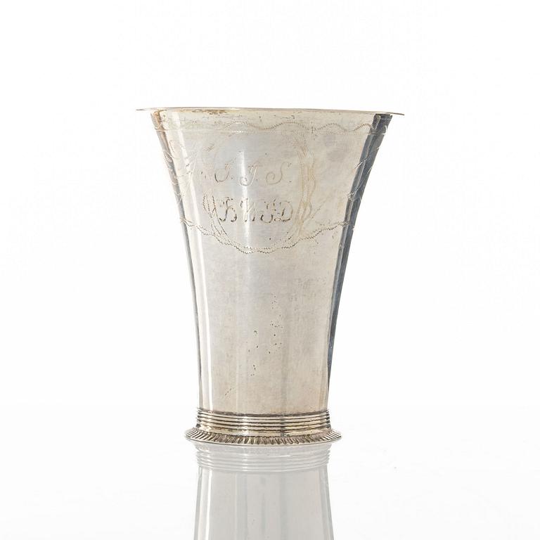 Nils Tornberg, bägare, silver, Linköping 1806.