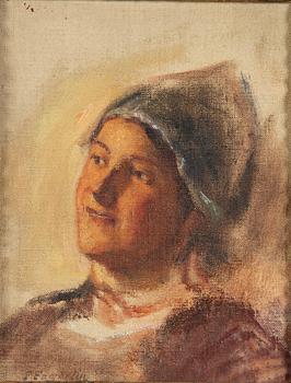 Ferdinand Fagerlin, Face, Sketch.