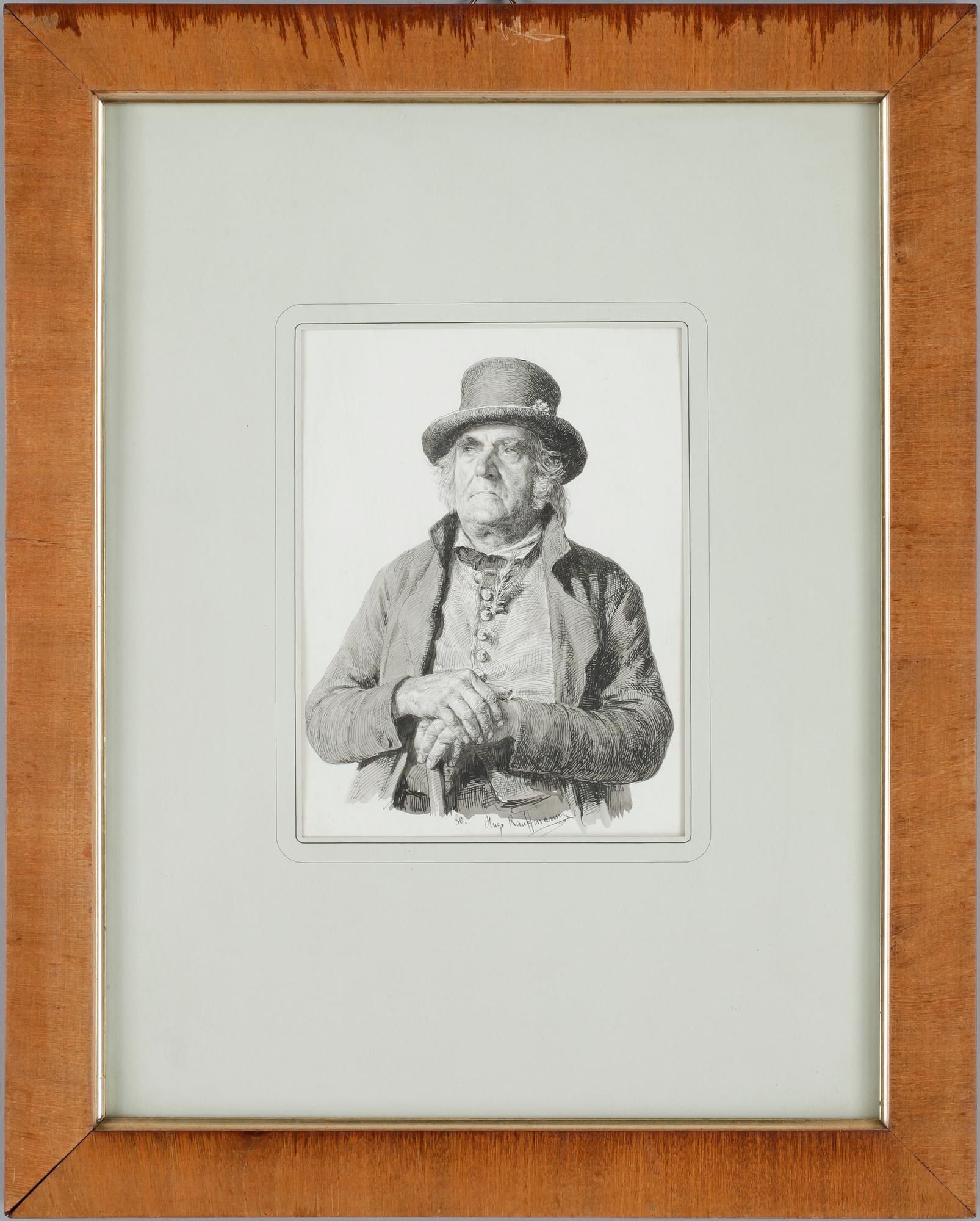 HUGO KAUFMANN, 2 st, tusch samt blyerts på papper, sign o dat 80.