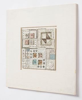 Rut Bryk, a stoneware wall relief, Arabia, Finland 1960s.