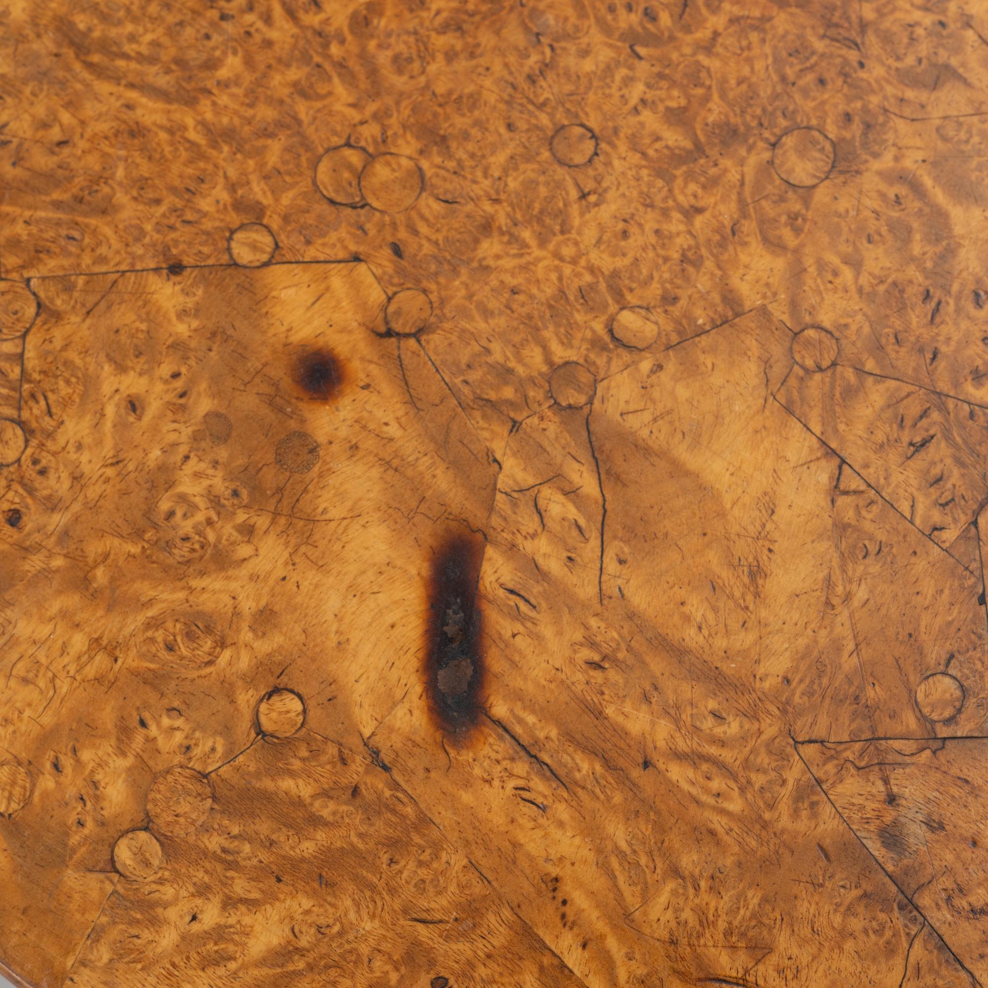 Folding table, 19th century.