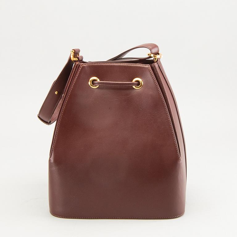 Cartier, Must de Cartier Line Burgundy, väska, 1980-tal.