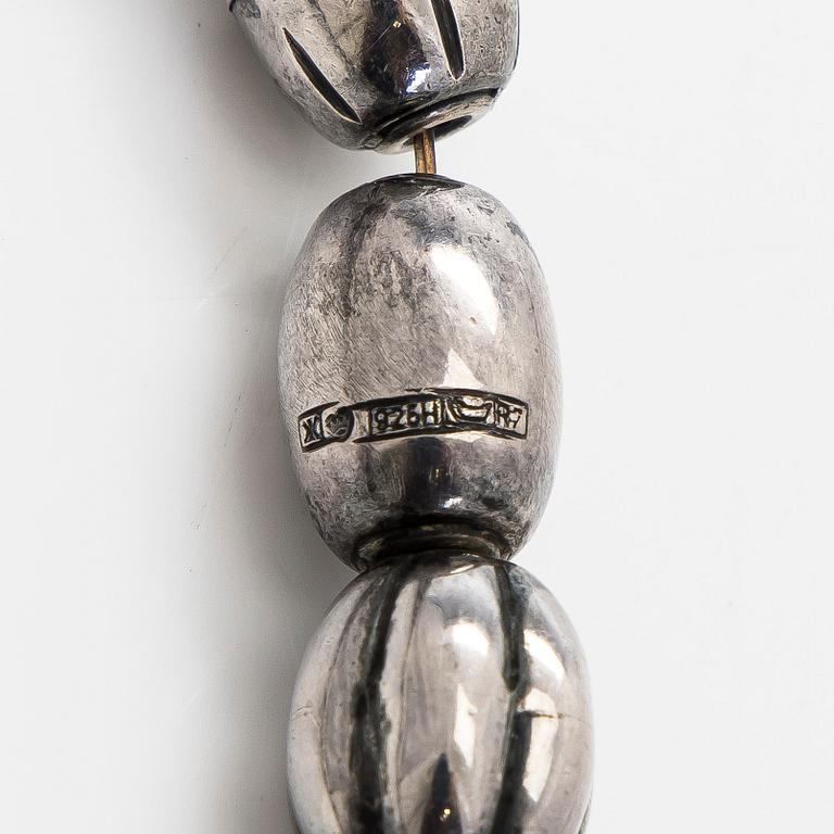 Kalevala Koru, Necklace and bracelet, “The Halikko Treasure”, silver. Helsinki 1970.