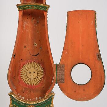 A rococo longcase clock by P. Ernst (watchmaker in Stockholm 1753-84).