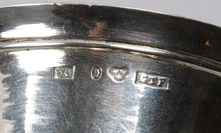 PARTI SILVER, 4 delar. Bla Stockholm 1850.