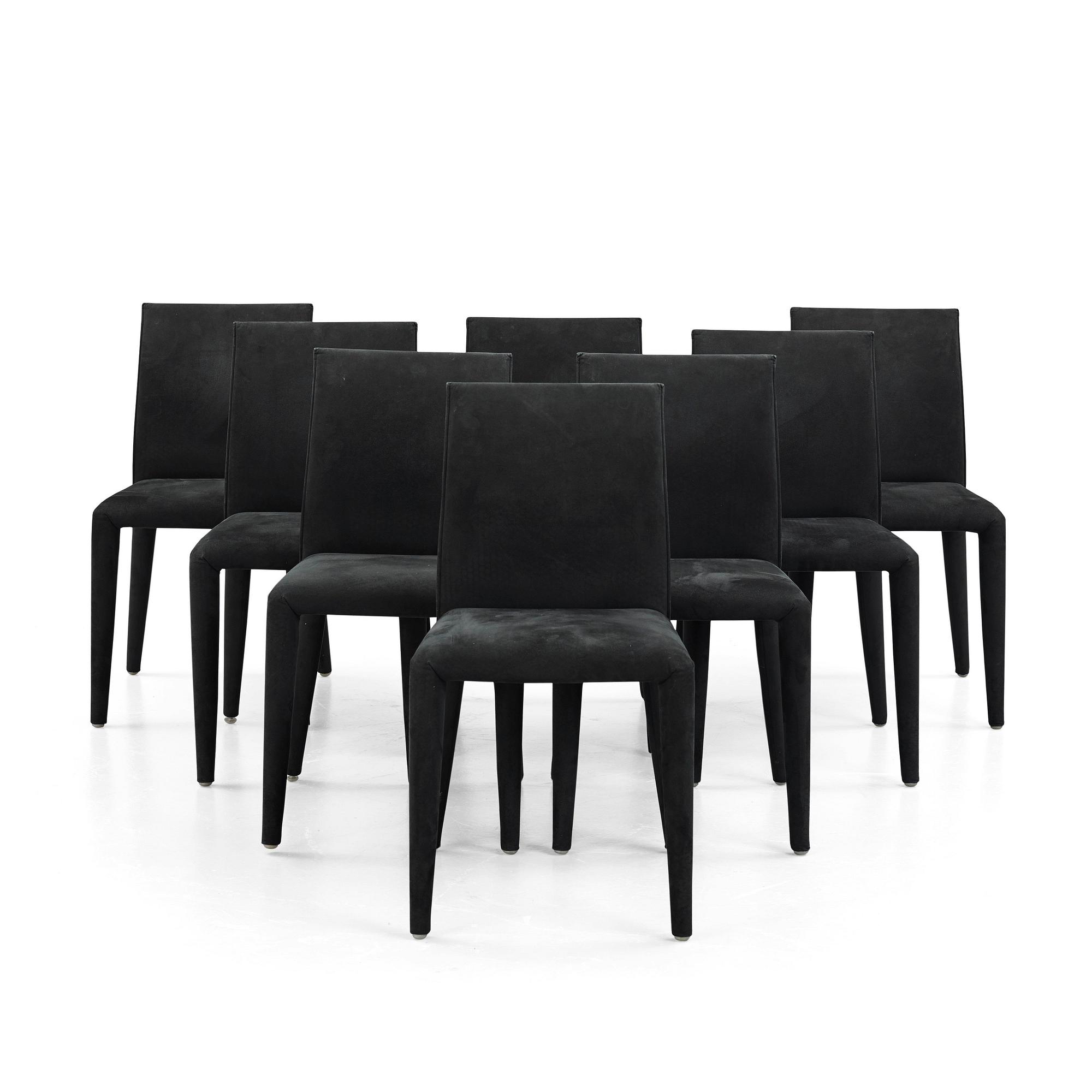 Mario Bellini, "Vol au vent", 8 chairs, Maxalto, B&B Italia, post 2001.