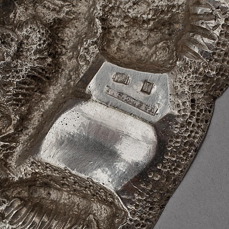 BORDSUPPSATS, nysilver, AG Dufva, 1900-tal.