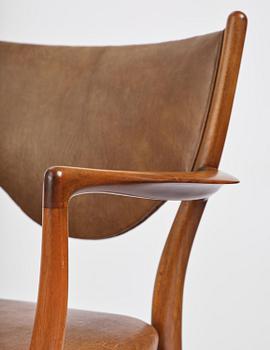 Finn Juhl, a set of four chairs and a pair of armchairs, model "Bo-63" and "Bo-72", Bovirke, Denmark, 1950s-60s.