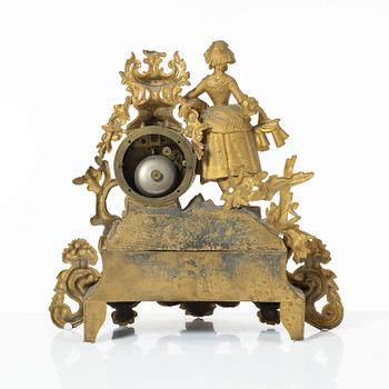 A Louis XVi-style mantel clock,  France, late 19th Century.