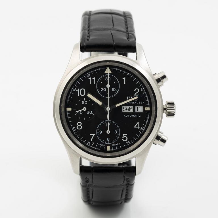 IWC, The Pilot's Chronograph, "T Swiss Made T Dial", wristwatch, chronograph, 39 mm.