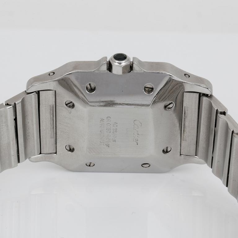 ARMBANDSUR, herr, Cartier, Santos, automatisk, stål och 18K guld.