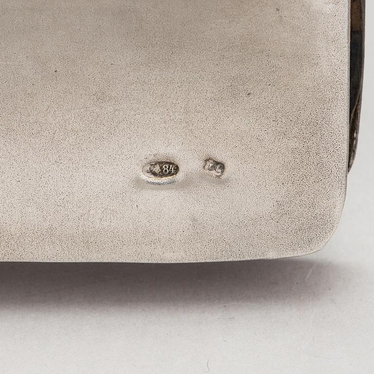 Laukku, hopeaa, Odessa, tuntematon mestari, Venäjä 1908-26.