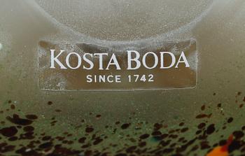 VASER, 7 st, glas, Bertil Vallien, Kosta Boda, signerade.