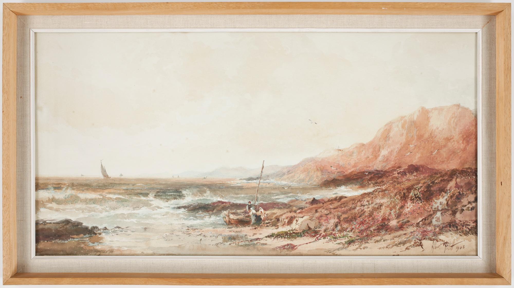 ALBERT POLLITT, akvarell, sign.