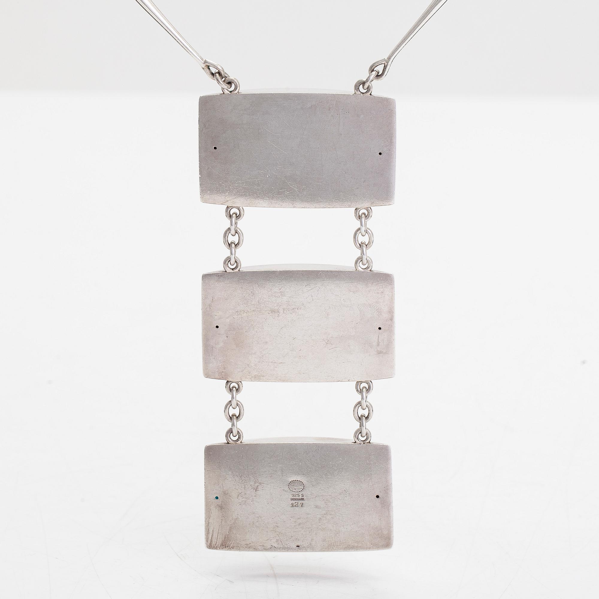 Georg Jensen, halsband, sterlingsilver, modellnr 127, design Astrid Fog.