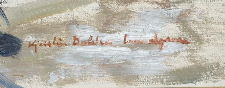 KJERSTIN DAHLÉN-LUNDGREN, olja på duk, signerad.