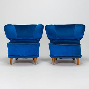 Fåtöljer, ett par, 1900-talets mitt.