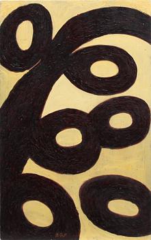 NILS G STENQVIST, olja på pannå. Monogramsign.