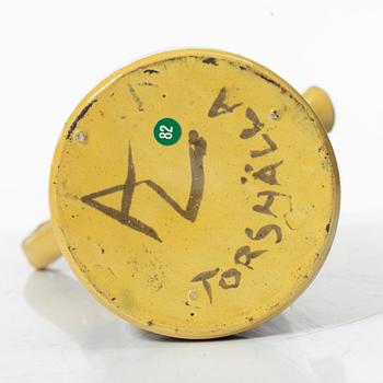 Allan Ebeling, two glazed ceramic ewers and a vase, Torshälla 1930s.