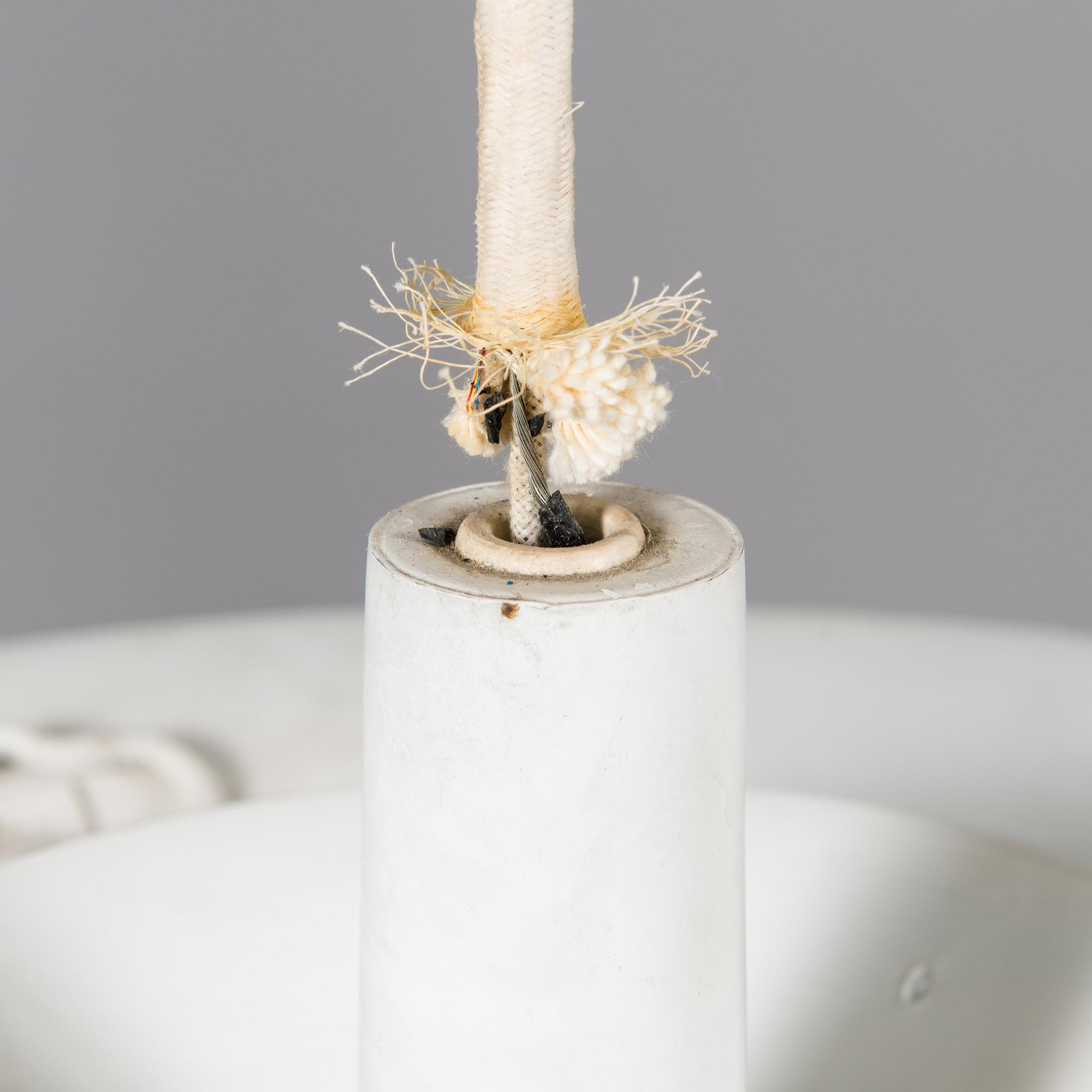 POUL HENNINGSEN, taklampa "PH-Kotte / PH Artichoke", för Louis Poulsen, Danmark tidigt 1960-tal.