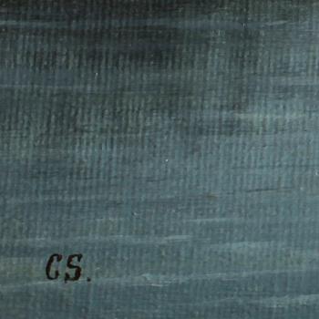 CARL CONRAD STILLING, ett par, olja på duk, monogramsignerade, tidigt 1900-tal.