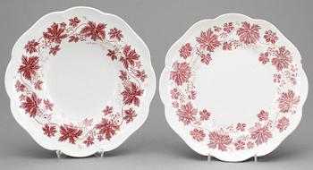 MATSERVIS, 40 delar. Flintgods. "Vinranka" Arthur Percy, Gefle.