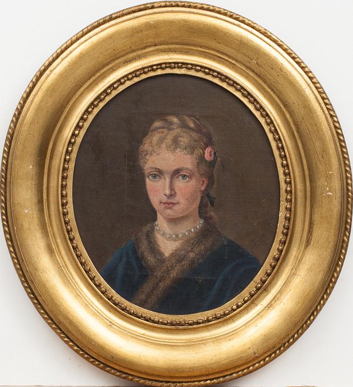 OKÄND KONSTNÄR, olja på duk, 1800-talets slut.