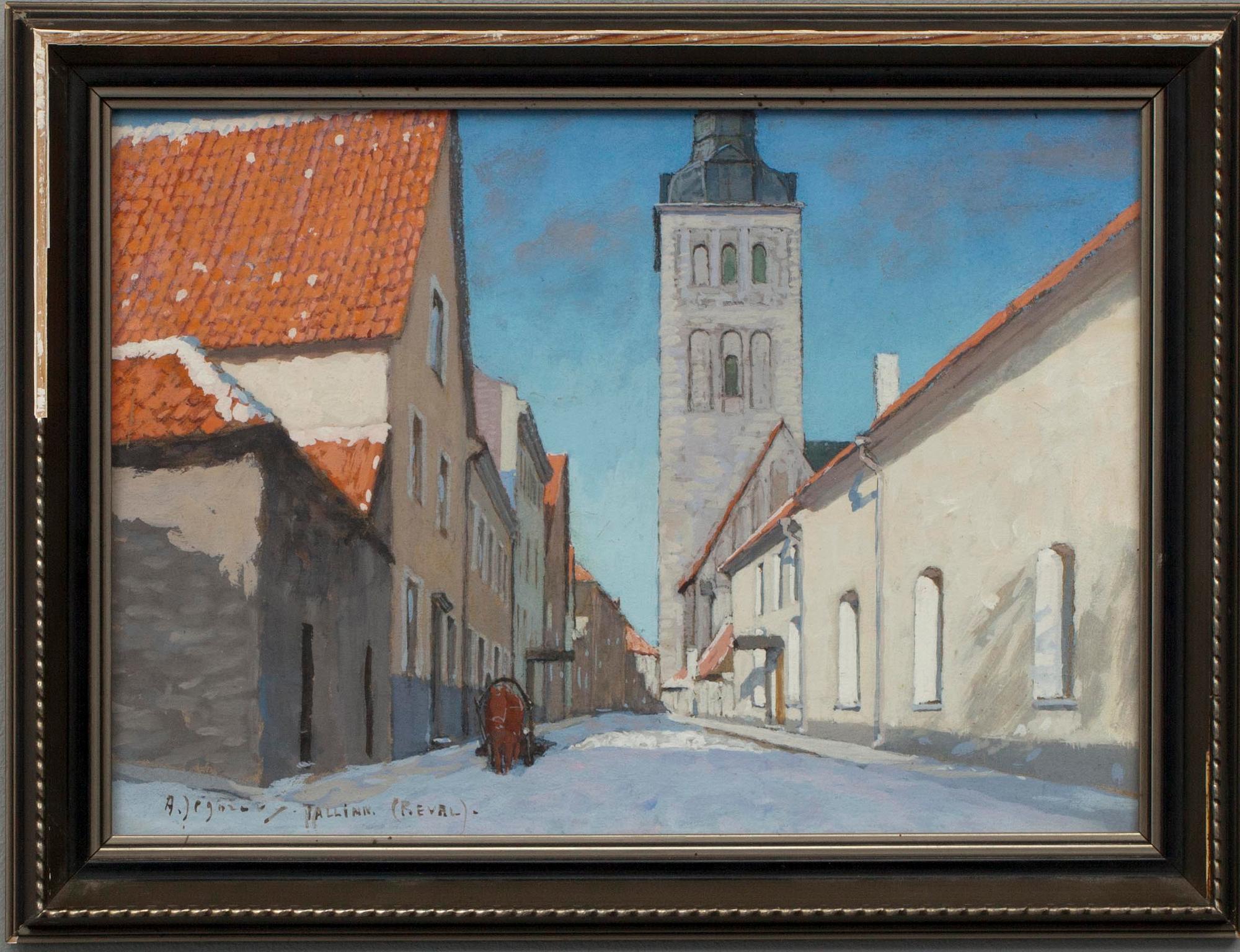 Andrei Afanasevich Jegorov, KAUPUNKINÄKYMÄ, TALLINN, (REVAL).