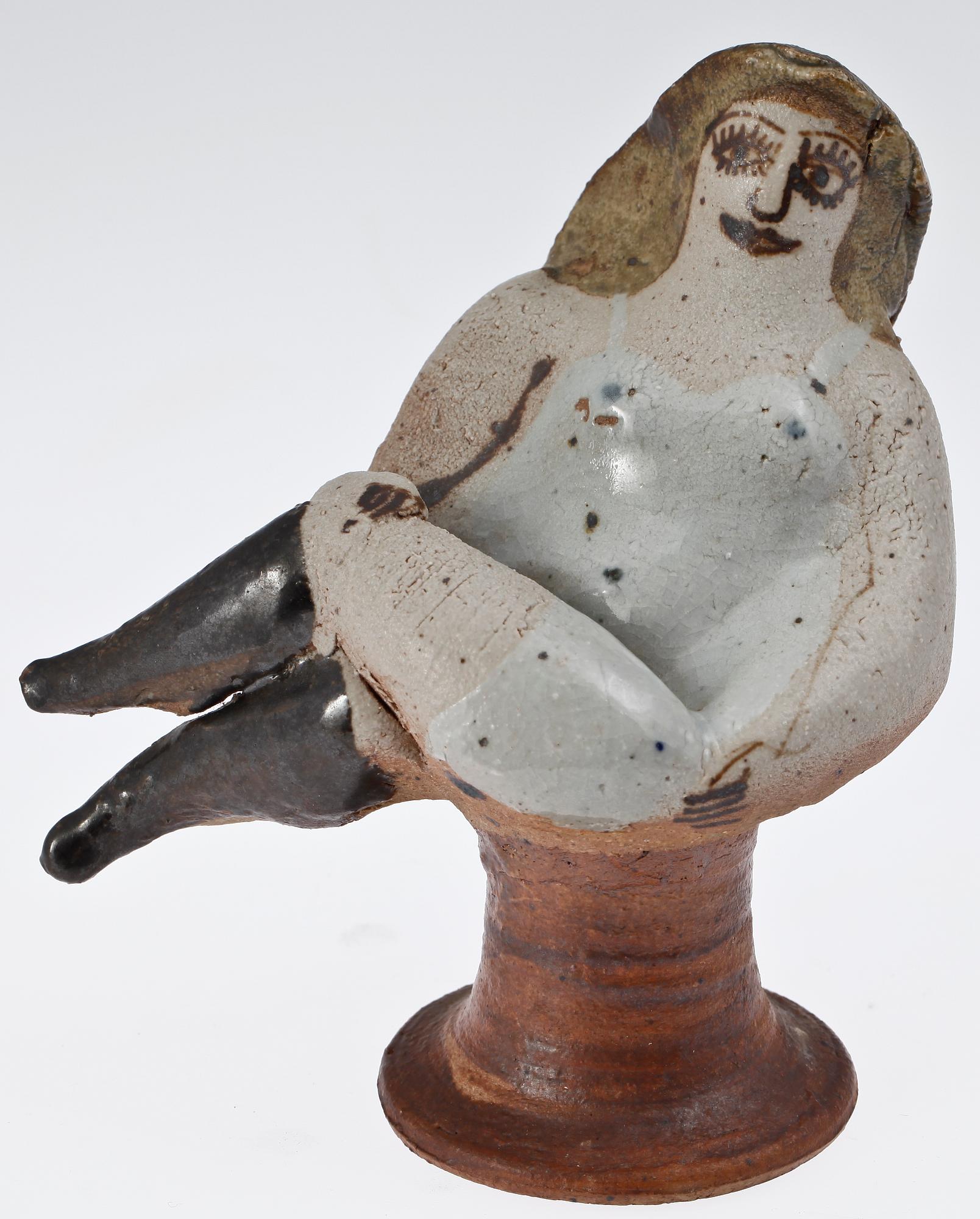 FIGURIN, keramik, Lisa Larson Gustavsberg. Sign Lisa L samt studiohand.