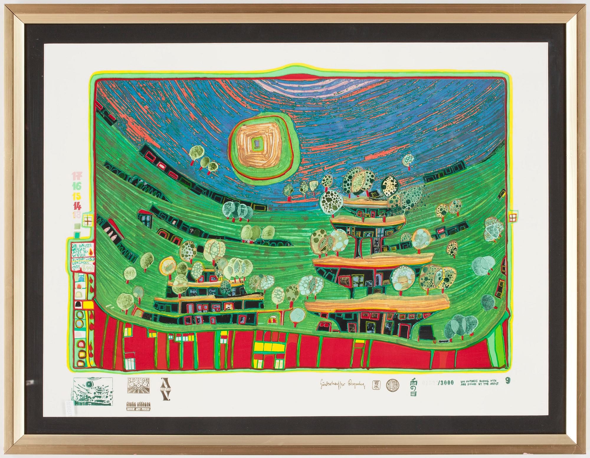 FRIEDENSREICH HUNDERTWASSER, "Look at it on a rainy day (The Regentag Portfolio)".
