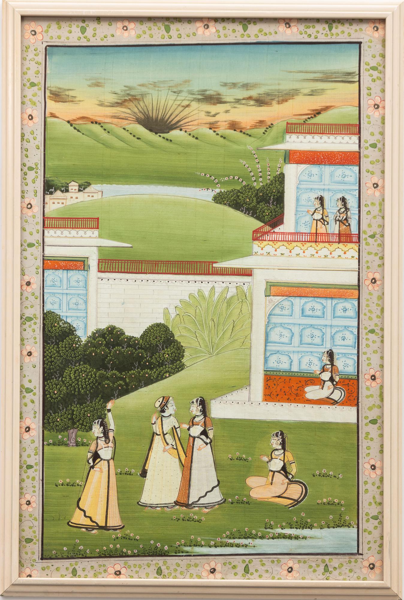 Unidentified artist, Scene from courtlife, 20th century.
