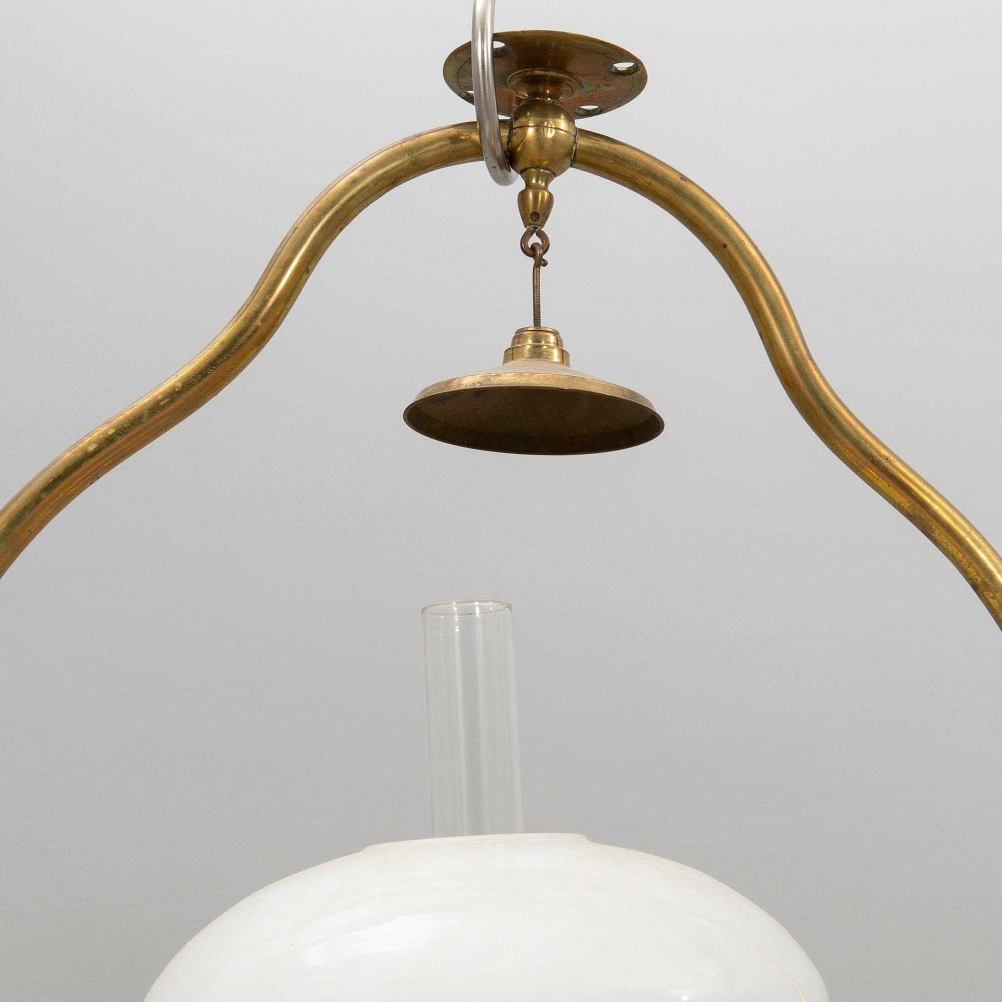 Salon lamp for ships JG Larsen Stockholm 1910s.