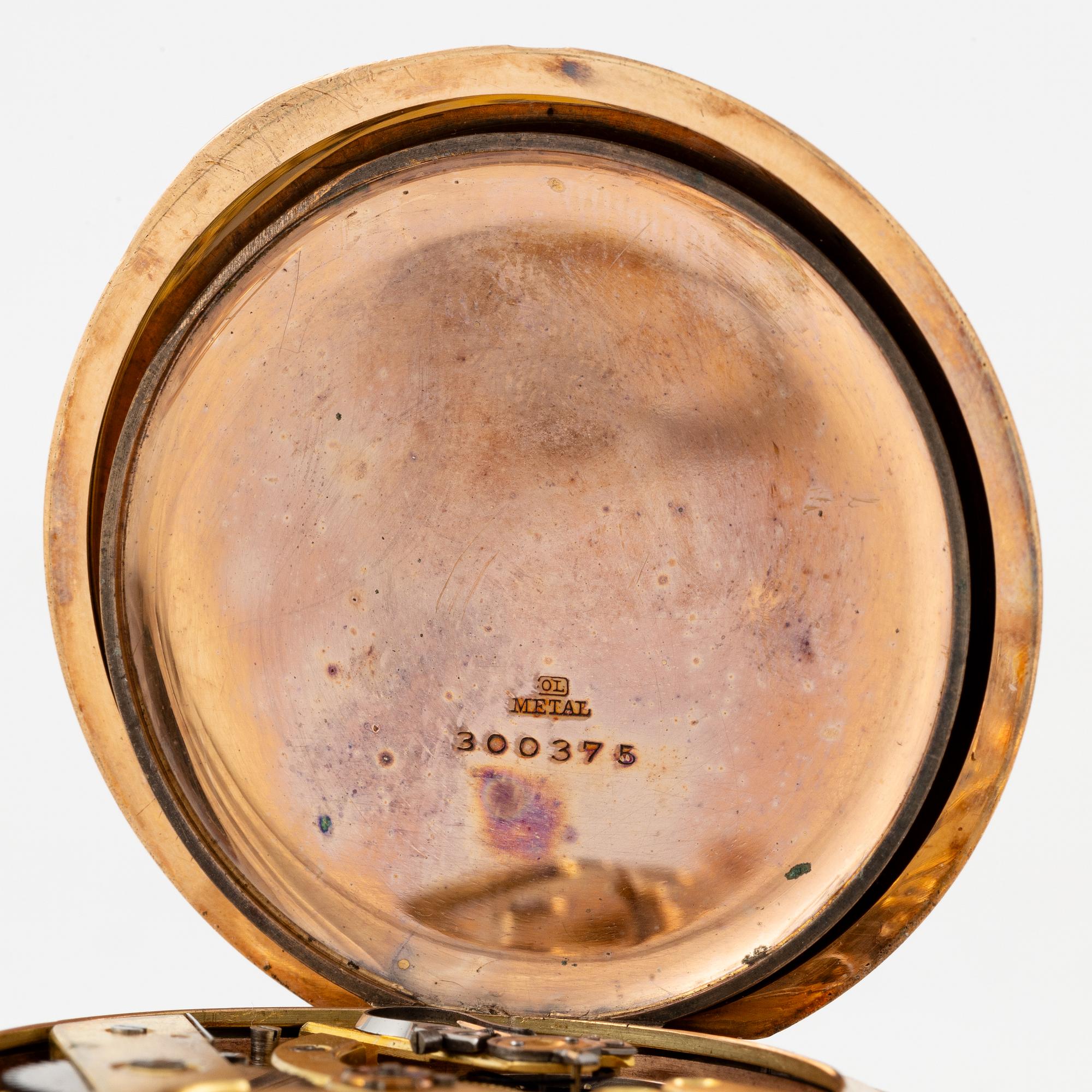 Pocket watch, hunter, 51 mm.