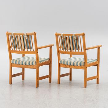 Yngve Ekström, armchairs, a pair, Swedese.