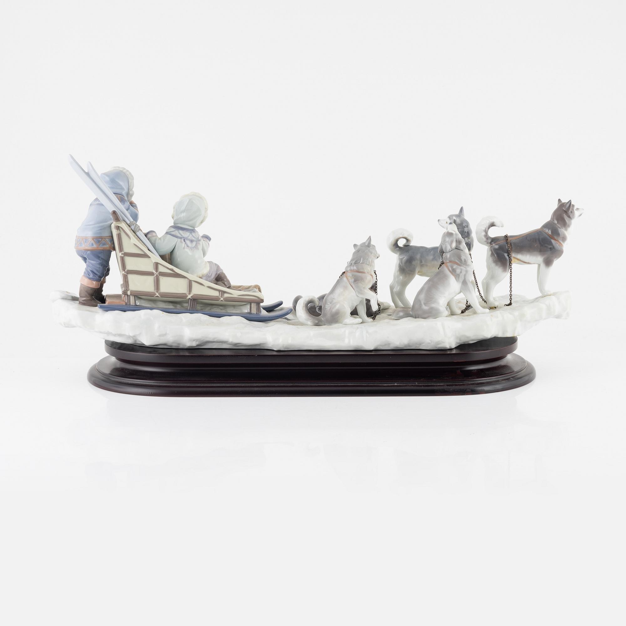 Salvador Debón, figurgrupp, porslin, Lladró, Spainen, 1990.