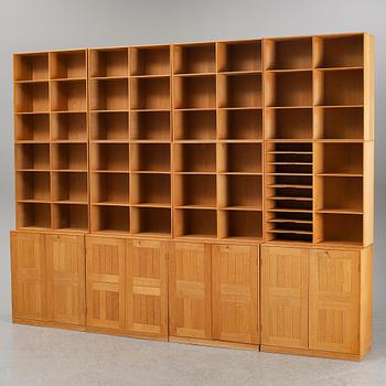 MOGENS KOCH, a 12 piece oak shelf, Rud Rasmussen, Danmark.