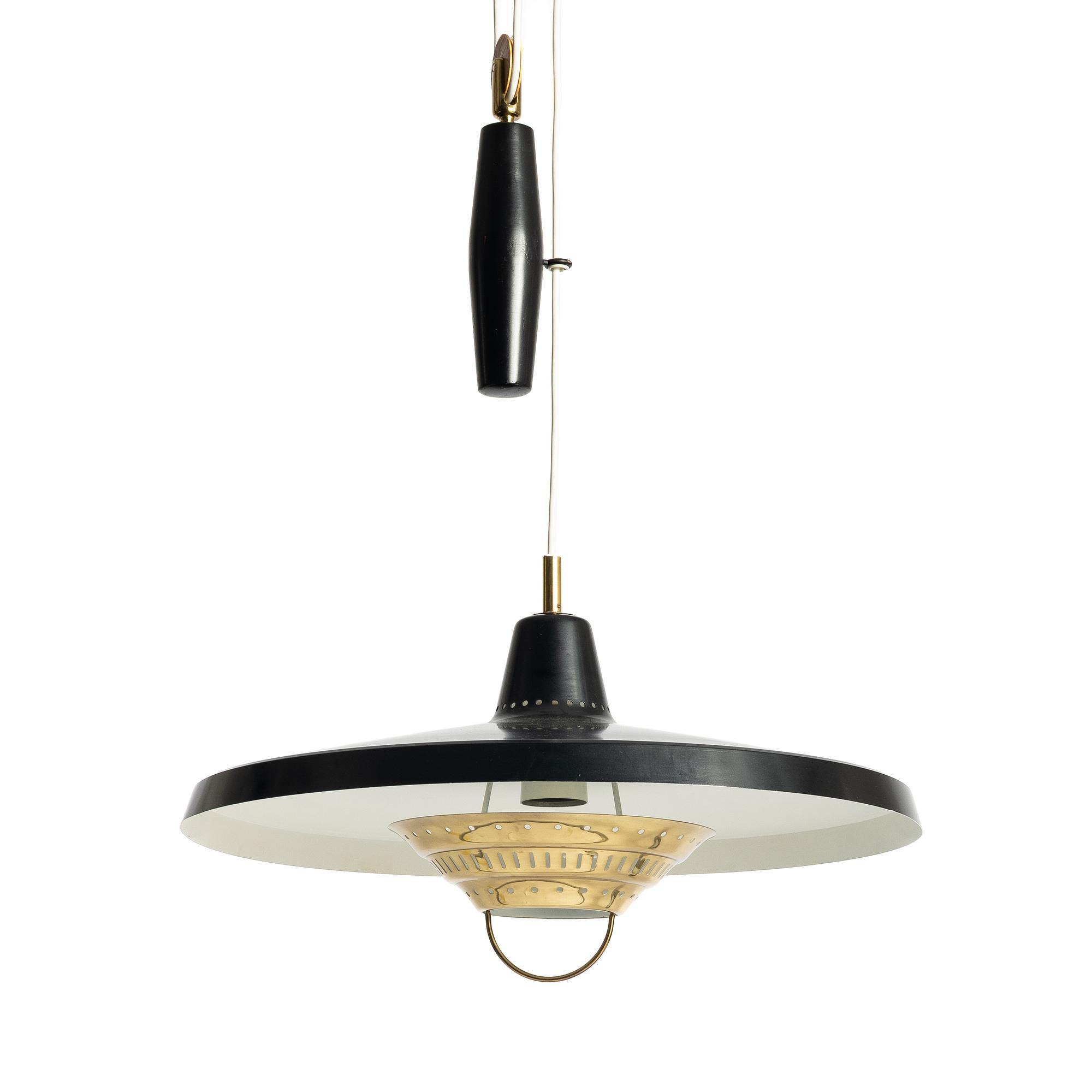 Boréns, a ceiling lamp model 3359, Borås, 1950s.