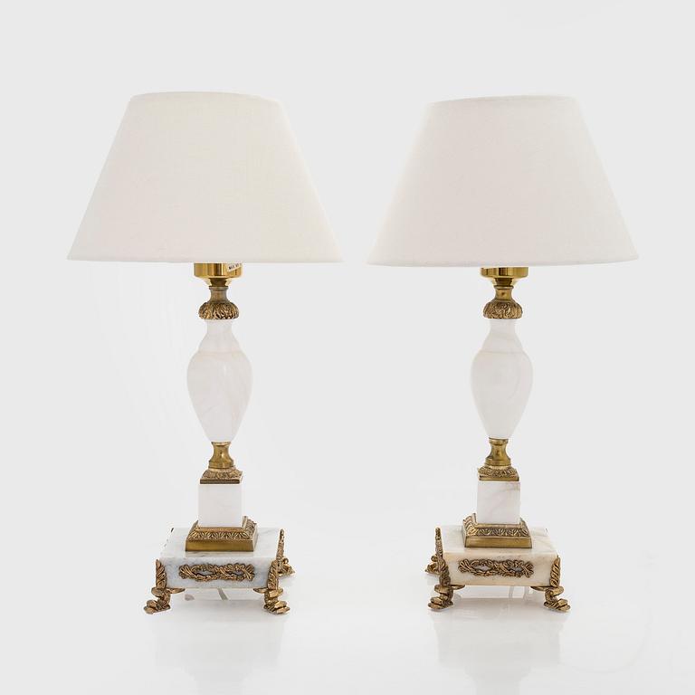 A pair of 1960/70s tablelamps.