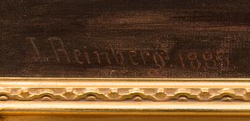 JOHAN JAKOB REINBERG, "A view of the river Aura in Turku".