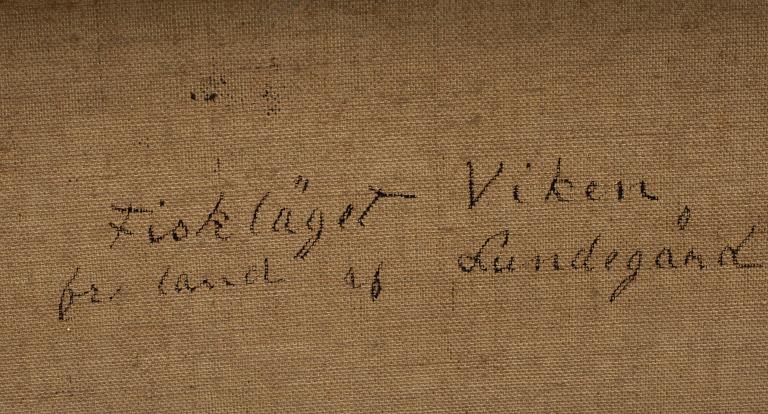 JUSTUS LUNDEGÅRD, olja på duk, signerad a tergo.