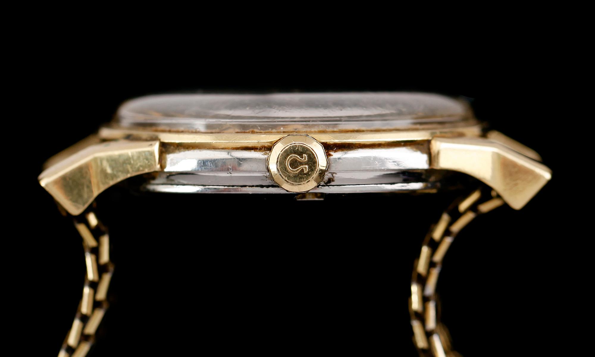 ARMBANDSUR, guld på stål, Omega Automatic Chronometer Officially Certified Constellation.
