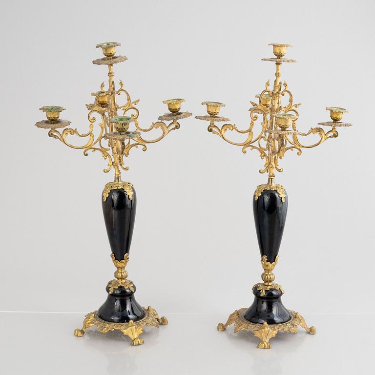 A pair of candelabras, Neo-Renaissance, circa 1900.