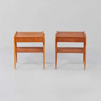 SÄNGBORD, ett par, AB Carlströms & CO Möbelfabrik, 1950/60-tal.